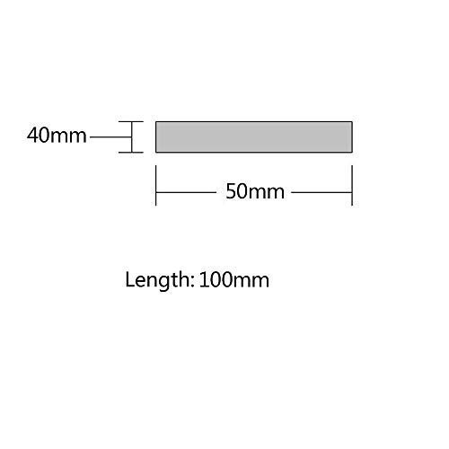 MHUI Fila De Aluminio Aleación De Aluminio 6061, para Construcción De Manualidades, 40 mm × 50 mm × 100 mm (1 Pieza),40mm* 50mm* 100mm