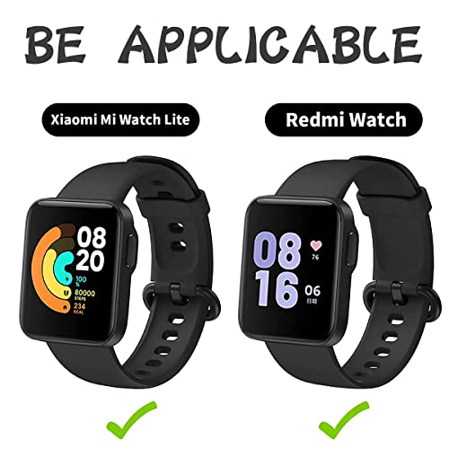 Mi-Case 3 Pack Correa para Xiaomi Mi Watch Lite/Redmi Watch,Pulseras de Repuesto ,Flexible Silicona Reloj Recambio Brazalete Watch Correa Repuesto para Xiaomi Mi Watch Lite/Redmi Watch(B)