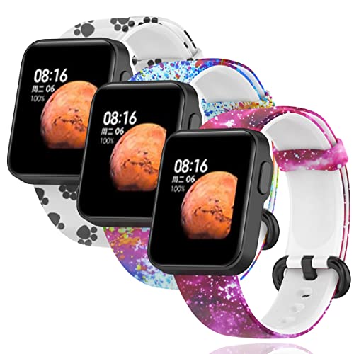 Mi-Case 3 Pack Correa para Xiaomi Mi Watch Lite/Redmi Watch,Pulseras de Repuesto ,Flexible Silicona Reloj Recambio Brazalete Watch Correa Repuesto para Xiaomi Mi Watch Lite/Redmi Watch(B)