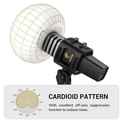 Micrófono USB de Cardioide TONOR para Ordenadores PC, Micrófono con Soporte de Trípode, Filtro Antipop, Soporte Gaming, Streaming, Podcasts, YouTube, Locución, Skype, Twitch, Discord, modelo TC30