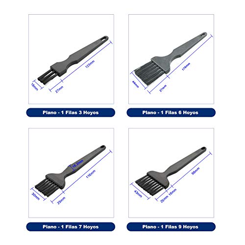 MIFU Cepillo de Limpieza Antiestático de Nylon Portátil 10 en 1 Kit para Teclado Ordenador ESD PCB