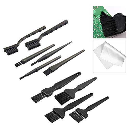 MIFU Cepillo de Limpieza Antiestático de Nylon Portátil 10 en 1 Kit para Teclado Ordenador ESD PCB