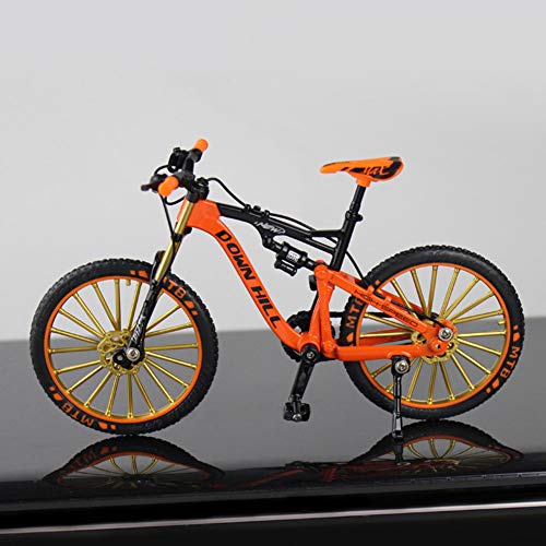 Mini bicicleta de dedo, modelo de bicicleta de aleación de zinc, simulación de bicicleta de carreras, juguete de metal en miniatura para colección, decoración de juguetes para el hogar