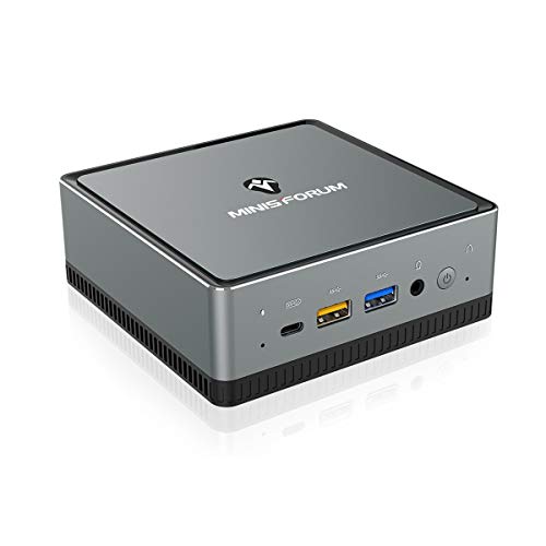 Mini PC, AMD Ryzen Quad Core actualizable 16 GB DDR4 / 256GB SSD Mini computadora de Escritorio con Windows 10 Pro, conexión HDMI-DP y USB C, WiFi de Doble Banda, BT 5.1, Wake on LAN