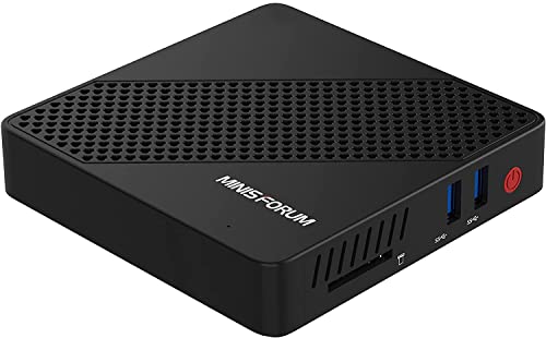 Mini PC, procesador Intel Celeron N4020 sin ventilador 4 GB DDR / 64 GB eMMC mini computadora de escritorio con Windows 10 pro, conexión HDMI y VGA, WiFi de doble banda, BT, USB 3.0 * 3