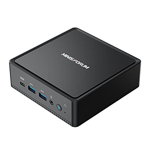 MINIS Forum JB95 Mini PC, Intel Pentium Silver N5095 Procesador Quad-Core CPU 8 GB / 128GB SSD Mini computadora de Escritorio con Windows 10 Pro, conexión HDMI/DP/USB C, USB 3.0 × 2, USB 3.1 × 2