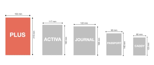 Miquelrius - Recambio Agenda 16 meses Integral - Día Página, Tamaño Plus 155 x 213 mm (aprox A5), Catalán, Portugués e Inglés