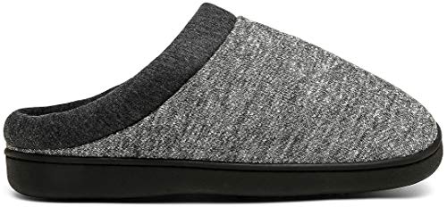 Mishansha Zapatillas de Casa Hombre Cálido Espuma de Memoria Pantuflas Mujer Invierno Calientes Slippers Gris, Gr.42 EU