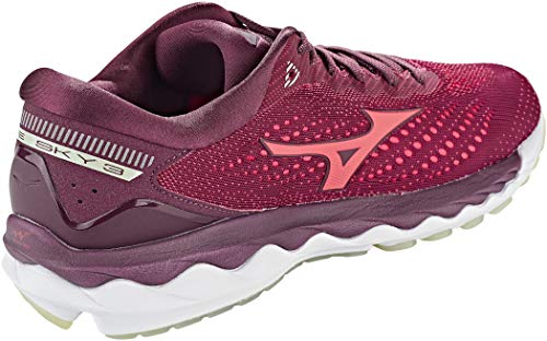 Mizuno J1Gd19025940,5 - Zapatilla Wave Sky 3 (W) - Color: Mauvewine/Cayenne/Bokcho Talla: 40,5 - Mujer