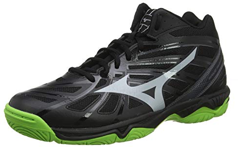 Mizuno Wave Hurricane 3 Mid, Zapatillas de Voleibol Mujer, Verde Claro Verde 37, 42.5 EU