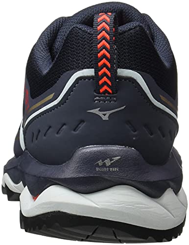 Mizuno Wave Mujin 7, Zapatillas para Carreras de montaa Hombre, Indiaink Blk Ignitionred, 39 EU