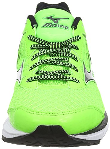 Mizuno Wave Rider 19, Zapatillas de running para hombre, verde (twilight blue/silver/green gecko), 40 EU