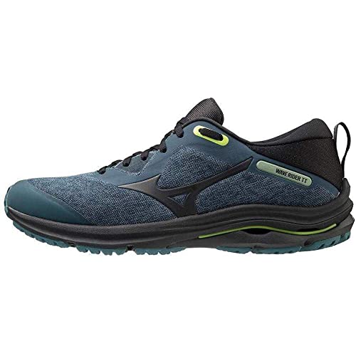 Mizuno Wave Rider TT 2, Zapatillas para Correr de Carretera Hombre, Hydro Phantom Limepunch, 44.5 EU