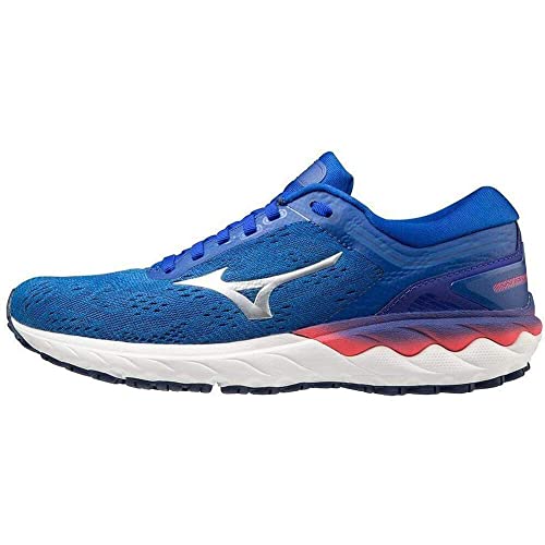 Mizuno Wave SKYRISE (W), Zapatillas de Running Mujer, Reflex Blue C/Nimbus Cloud/DivaPink, 36.5 EU