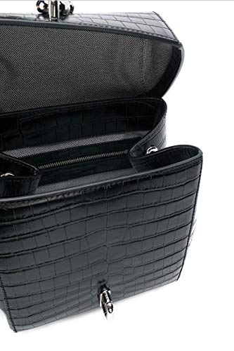 Mochila cocodrilo con gancho en relieve