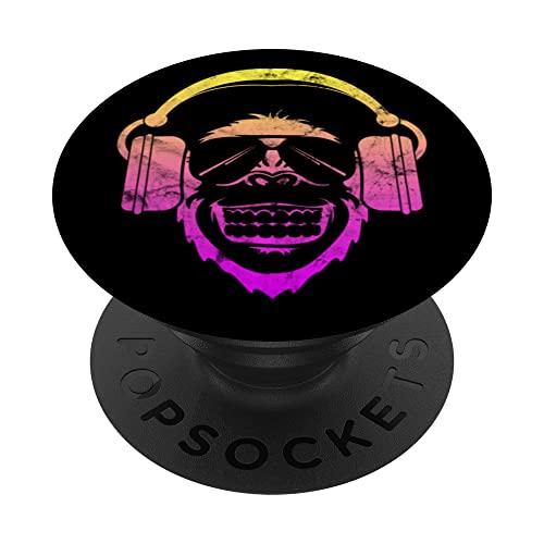 Mono DJ con auriculares y gafas de sol de regalo PopSockets PopGrip Intercambiable