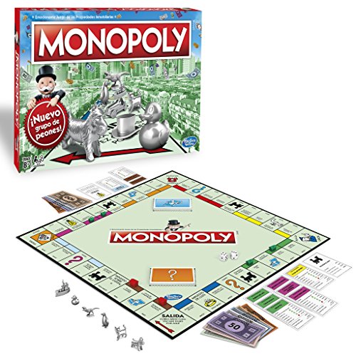 Monopoly - Clásico, Edad recomendada: a partir de 8 años (Hasbro C1009105)