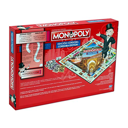 Monopoly de Córdoba - Juego de Mesa de las Propiedades Inmobiliarias - Versión bilingüe en Castellano e Inglés