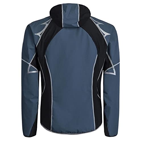 MONTURA - Chaqueta para hombre antiviento softshell Run Flash – Azul ceniza. Azul Ceniza - 86 M