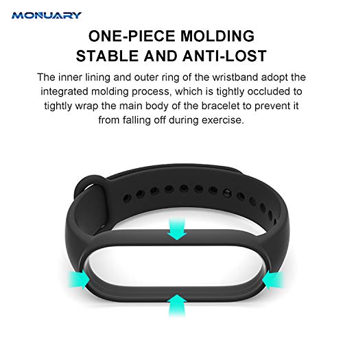 Monuary 20 Piezas Correas Compatible con Xiaomi Mi Band 6 / Xiaomi Mi Band 5 / Amazfit Band 5, Silicona de Coloridos Recambio de Correa para Xiaomi Mi Band 6 / Mi Band 5 / Amazfit Band 5