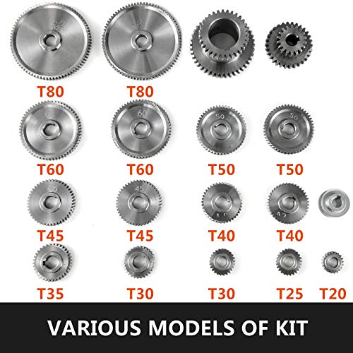 Mophorn 18 pcs CJ0618 Mini Engranaje T30-T60 Ampliamente Utilizado en Fresadoras Formadoras de Engranajes Taladradoras Talladoras con Fresa Madre U Otras Ocasiones de Transmisión de Maquinaria