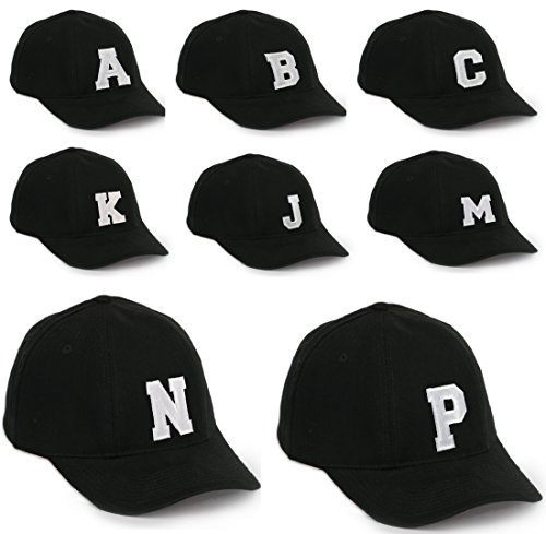 Morefaz - Gorra de béisbol infantil, diseño con letras del alfabeto de A-Z multicolor P Regular