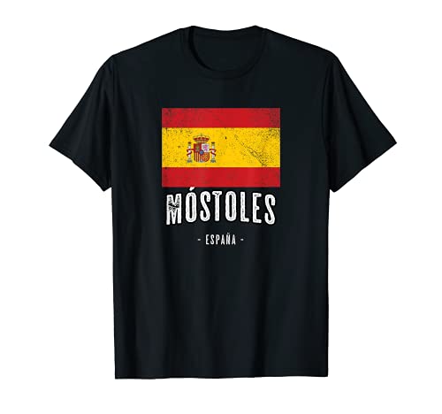 Móstoles España | Souvenir Linda Ciudad - Bandera Española - Camiseta