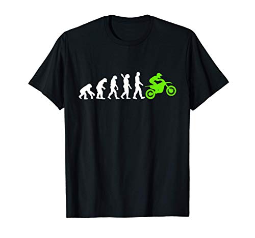 Motero Motociclista Motocross Supercross Enduro Evolución Camiseta