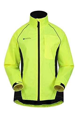 Mountain Warehouse Chaqueta Impermeable Adrenaline Mujer - Chaqueta Transpirable Mujer, Chaqueta Lluvia Reflectante - Ciclismo & Running Amarillo 44