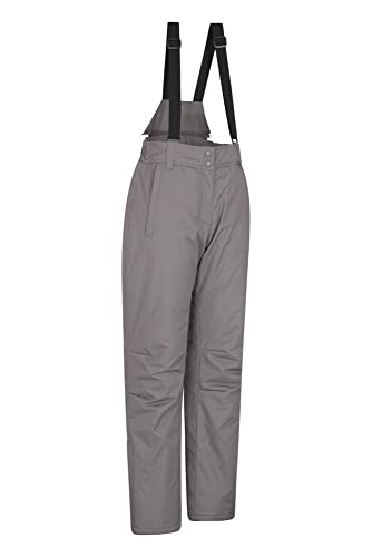 Mountain Warehouse Moon El esquí de Las Mujeres jadeó - los Pantalones Impermeables de Las señoras, Cintura Ajustable, Equipo Desmontable del esquí de los apo, Invierno Gris 38