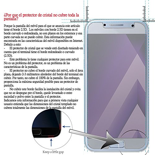 Movilrey Protector para Huawei Y7 2018 Cristal Templado de Pantalla Vidrio 9H para movil