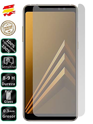 Movilrey Protector para Samsung Galaxy A8 2018 Cristal Templado de Pantalla Vidrio 9H para movil