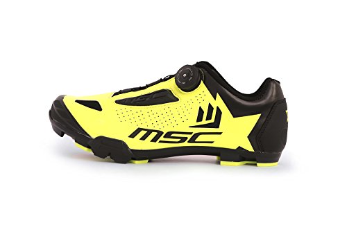 MSC Bikes Aero XC Zapatillas Ciclismo, Amarillo, T-39