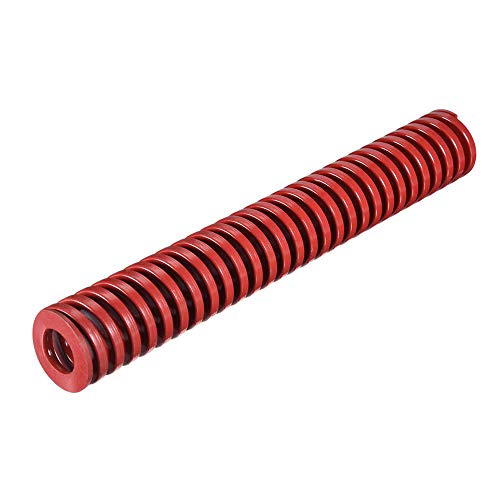 Muelle de compresión de 30 mm OD 200 mm Largo Espiral Estampación de Carga Media de Compresión Molde de Primavera Rojo para Impresora 3D Primavera Calentadora Cama