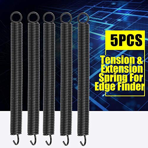 Muelle de extensión de alambre 5pcs para Edge Finder Dia 0.6mm OD 4mm Long 50mm