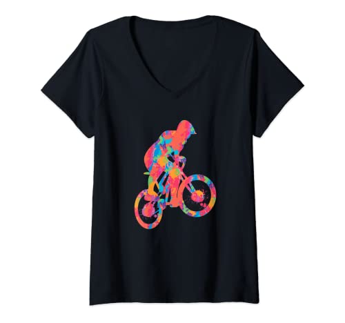 Mujer Specialized Gravel Cross MTB Bike Streetwear - Regalo Camiseta Cuello V
