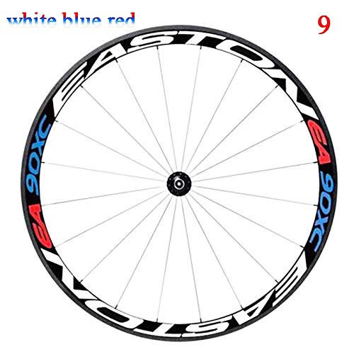 Multicolor Bike Ruedas Llantas Pegatinas Reflectantes Calcomanías Ciclismo Protector Seguro 26/27.5 Pulgadas Rueda de automóvil MTB Accesorios para Bicicletas Motocicleta Llanta Decal Pegatinas