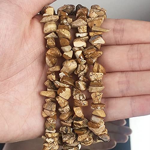 MURUI ZP Imagen Irregular Natural Piedra Freeform Chips Gravel Beads para La Fabricación De Joyas Bricolaje Collar De Pulsera De Energía 33"Pulgadas 5-8mm Y1212 (Item Diameter : 33inches)