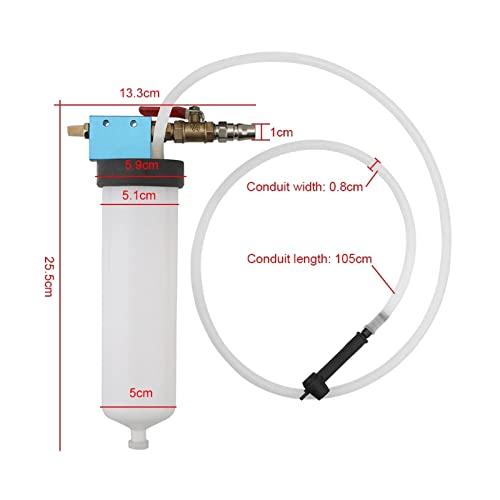 N / B Kit De Purga De Líquido De Frenos, Fácil Operación Manual De Bomba para Una Persona, Herramienta De Reemplazo De Automóvil, Aceite De Automóvil, Intercambio Vacío, Cambio De Kit Drenado
