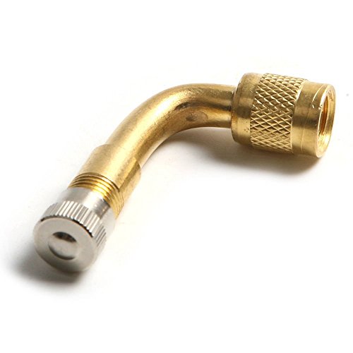 NAMVO Coche Bicicleta Motor Scooter Air Tire Valve Latón 90 Grados Adaptador de ángulo recto - 2Pcs