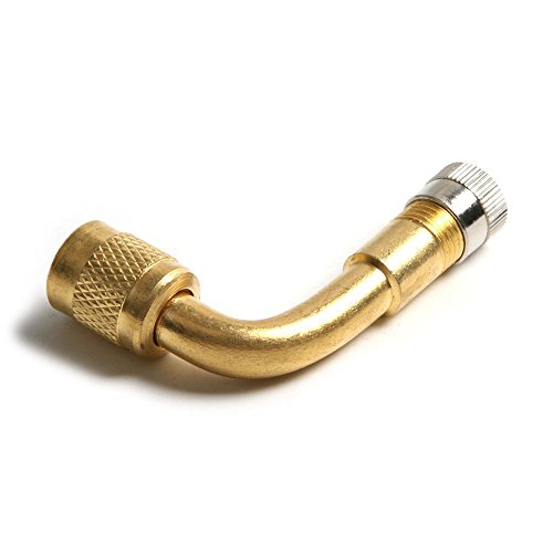 NAMVO Coche Bicicleta Motor Scooter Air Tire Valve Latón 90 Grados Adaptador de ángulo recto - 2Pcs