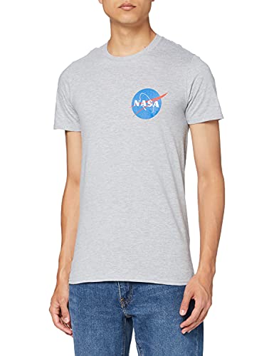 Nasa Core Logo Camiseta, Gris (Sports Grey SPO), Large para Hombre