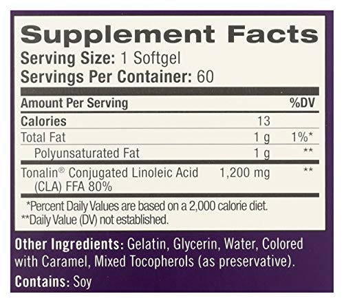 Natrol - Tonalin Cla, 1000mg, 60 softgels