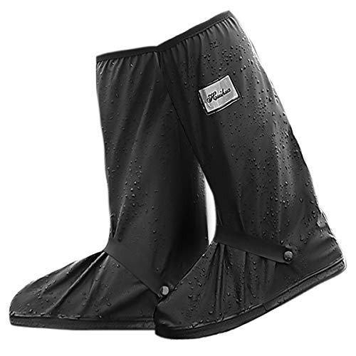 NATUCE Cubierta del Zapato Impermeable para Hombres Mujeres, Zapatos a Prueba de Agua Cubierta, Reutilizable Cubrecalzado con Suela Antideslizante, Galochas para Lluvia, Nieve y Fango (M)