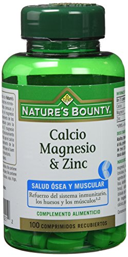 Nature's Bounty Calcio, Magnesio Y Zinc - 100 Tabletas, One size, 100 ml