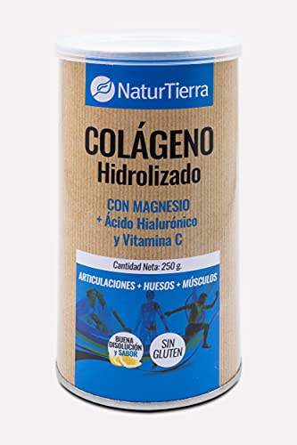 Naturtierra Naturtierra Colágeno Hidrolizado Con Magnesio + Ácido Hialurónico Y Vitamina C 250G