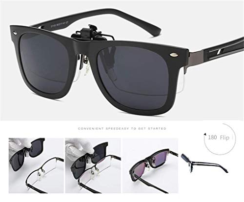 NAVARCH Gafas de Sol Clip on Gafas de sol polarizadas con Gafas Clip polarizadas UV400 para hombre y mujer, ajuste cómodo y seguro sobre gafas de sol para conducción y al aire libre