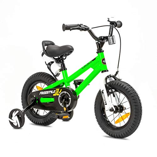 NB Parts - Bicicleta infantil para niños y niñas, BMX, a partir de 3 años, 12 pulgadas / 16 pulgadas, color verde, tamaño 12