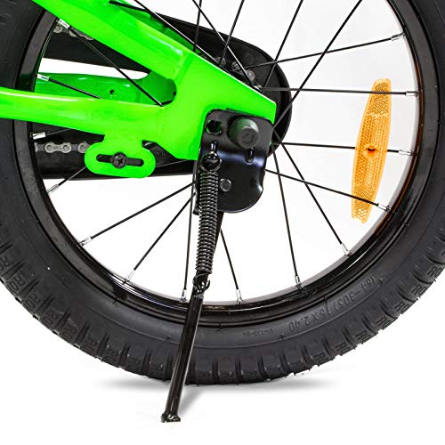 NB Parts - Bicicleta infantil para niños y niñas, BMX, a partir de 3 años, 12 pulgadas / 16 pulgadas, color verde, tamaño 12