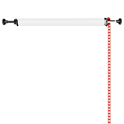 Neewer Sistema de Soporte para Fondo de Fotografía de Operación Manual y para Montar en Pared 1 Solo Rodillo Incluye 2 Ganchos Individuales 2 Barras de Expansión 1 Cadena y 4 Tornillos de Sujeción